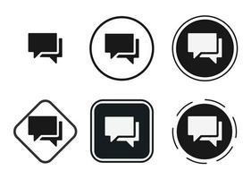 chatboxes icon . web icon set . icons collection flat. Simple vector illustration.