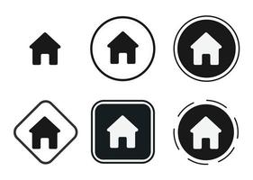 home icon . web icon set . icons collection flat. Simple vector illustration.