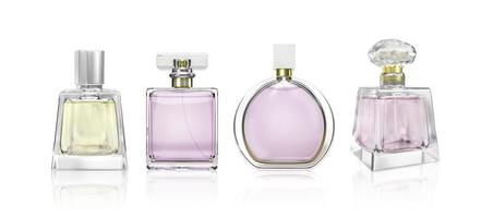 Perfume bottle on a white background. 3d render photo