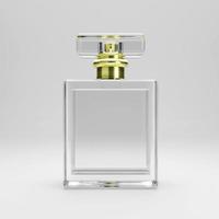 Perfume bottle on a white background. 3d render photo