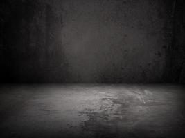 Concrete Wall Background Scene Dark Empty Room with Cement Floor with space for text or image photo