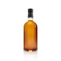 a bottle of alcohol on a white background. 3d render photo