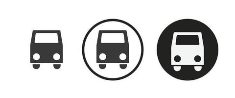 bus icon . web icon set . icons collection flat. Simple vector illustration.