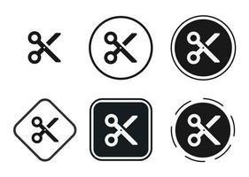 cut icon . web icon set . icons collection flat. Simple vector illustration.
