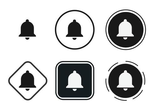 icono de notificaciones. conjunto de iconos web. colección de iconos plana. ilustración vectorial sencilla. vector