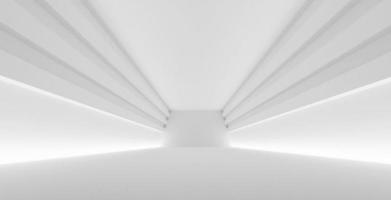 Abstract architecture background. Modern futuristic technology design. 3d render photo