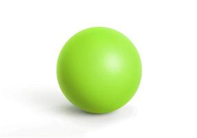 Green spheres Isolated on white background. 3D render photo