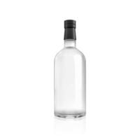 Blank Liquor bottle. Drink Product mockup. 3d render photo