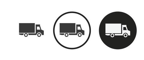 Mini truck icon . web icon set .vector illustration vector