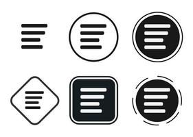 list icon . web icon set . icons collection flat. Simple vector illustration.