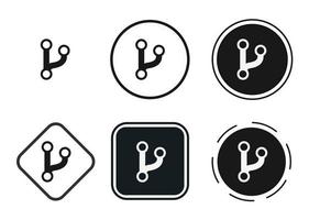 git branch icon . web icon set . icons collection flat. Simple vector illustration.