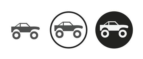 monster truck icon . web icon set . icons collection flat. Simple vector illustration.