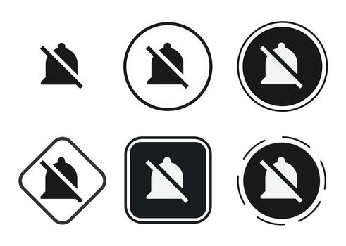notifications off icon . web icon set . icons collection flat. Simple vector illustration.