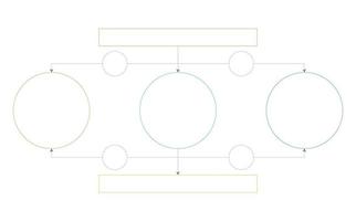 Linear Flowchart. Illustration of infographic business, graph and diagram planning vector