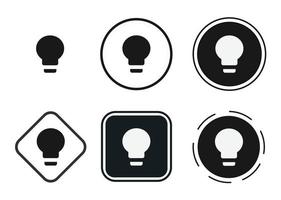 bulb icon . web icon set . icons collection flat. Simple vector illustration.