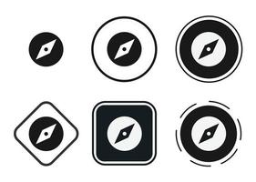 compass icon . web icon set . icons collection flat. Simple vector illustration.