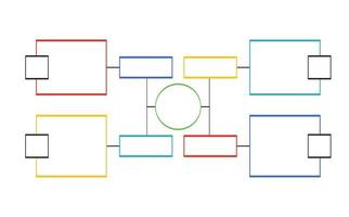 diagrama de flujo lineal. ilustración de negocios infográficos, gráficos y planificación de diagramas vector