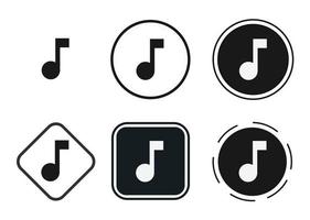 musical note icon . web icon set . icons collection flat. Simple vector illustration.