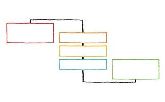 diagrama de flujo lineal. ilustración de negocios infográficos, gráficos y planificación de diagramas vector