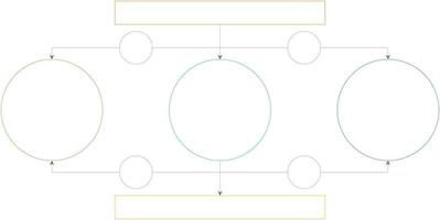 Linear Flowchart. Illustration of infographic business, graph and diagram planning vector