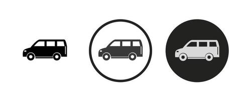 Van icon . web icon set . icons collection flat. Simple vector illustration.