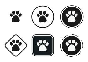 paw foot icon . web icon set . icons collection flat. Simple vector illustration.