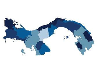 mapa de panamá vector