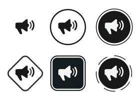 megaphone icon . web icon set . icons collection flat. Simple vector illustration.