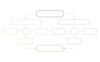 diagrama de flujo lineal. ilustración de negocios infográficos, gráficos y planificación de diagramas vector