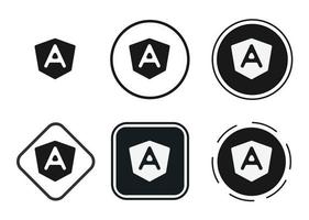 logo angular icon . web icon set . icons collection flat. Simple vector illustration.