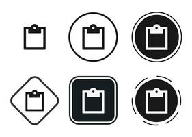 clipboard icon . web icon set . icons collection flat. Simple vector illustration.