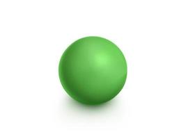 esferas verdes aisladas sobre fondo blanco. renderizado 3d foto
