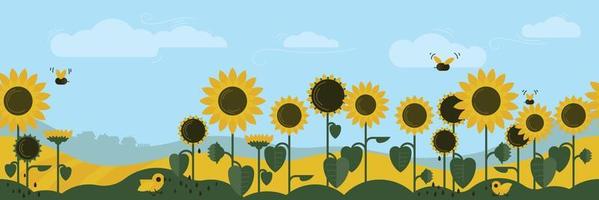 Sunflower Field Vector Art, Icons, and Graphics for Free Download Sunflower Field Vector Art, Icons, and Graphics for Free Download
