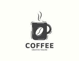 Coffee cup logo design vector