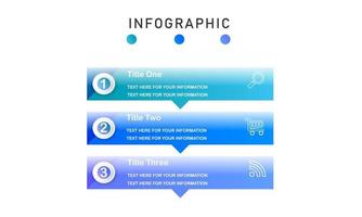 template for infographics gradient color vector