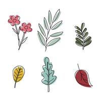 ilustración de paquete de plantas vector