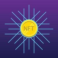 NFT Minting Profit Network Design Illustration