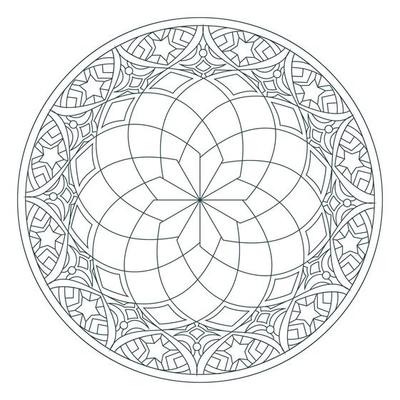 Flower Mandala. Vintage decorative elements. Oriental pattern, vector illustration. Islam, Arabic, Indian, moroccan,spain, turkish, pakistan, chinese, mystic, ottoman motifs. Coloring book page