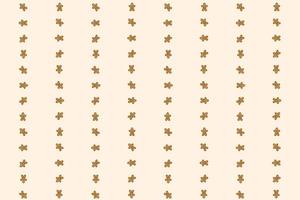 brown gingerbread man pattern background vector