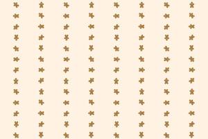 brown gingerbread man pattern background vector