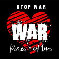 Stop War Peace and Love vector