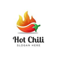 hot chili logo design vector template