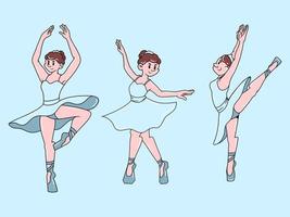 Classic Cartoon Character of a Ballerina