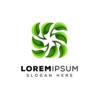 recycle leaf logo, green leaf logo , fresh leaf logo vector template