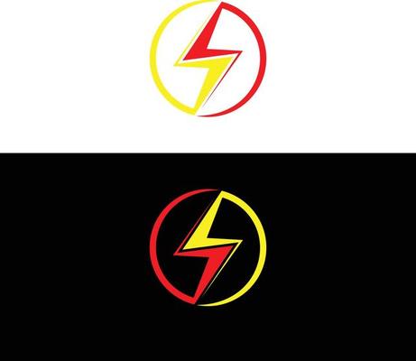 Bolt And Flash Light Logo Design Icon Vector Template.