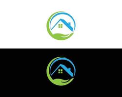 plantilla de diseño de logotipo inmobiliario, vector de concepto de diseño de logotipo de casa y edificio