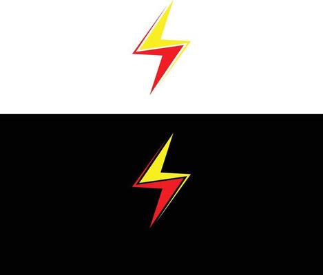 Bolt And Flash Light Logo Design Icon Vector Template.