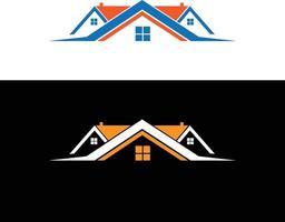 diseño vectorial del logotipo de bienes raíces, edificios, construcción y arquitectura. vector