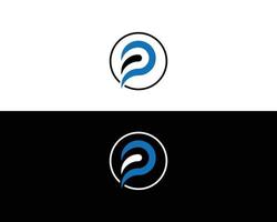 P Letter Initial Logo Design Template. vector