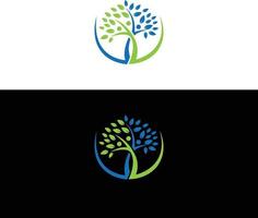 diseño de logotipos y diseño de iconos de bienestar y salud. vector